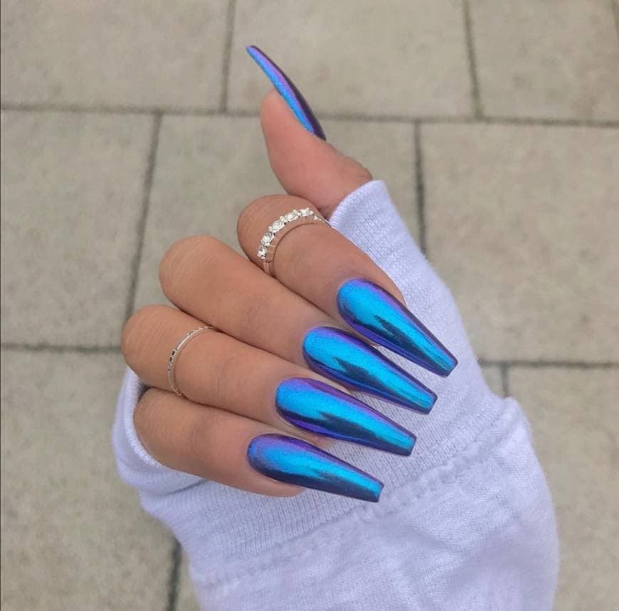 Fashion Blue nails 💙💜