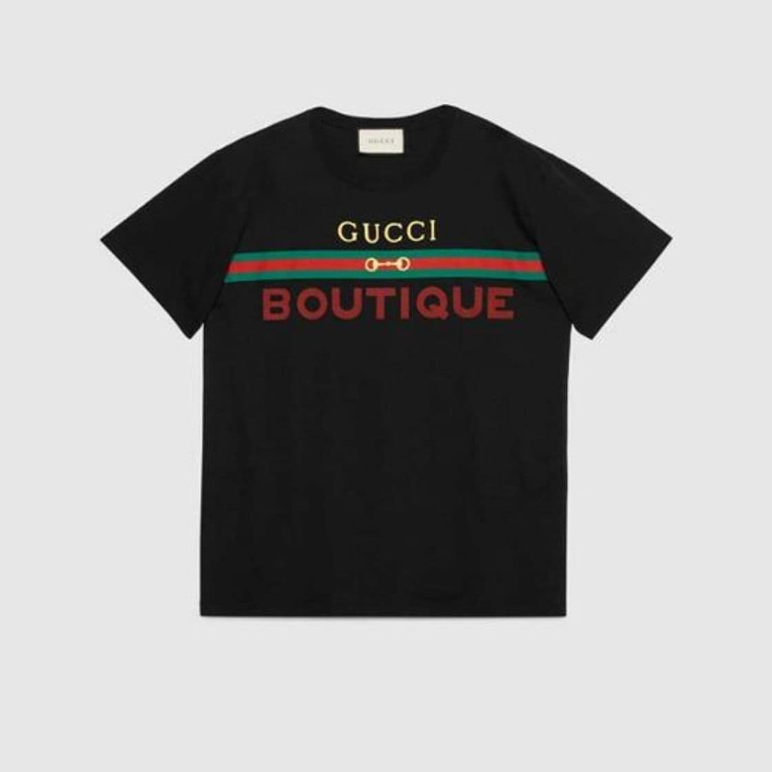 Fashion Gucci Boutique print oversize T-shirt