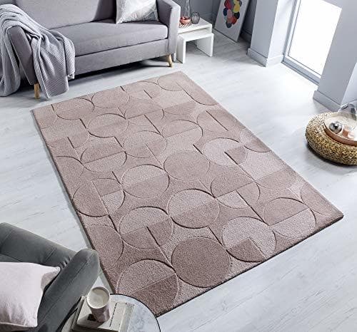 Producto Rugs With Flair Moderno Gigi Circles - Alfombra de Lana