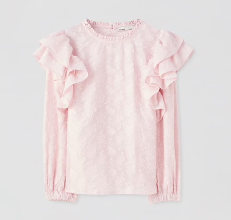 Producto Blusa rosa com folhos