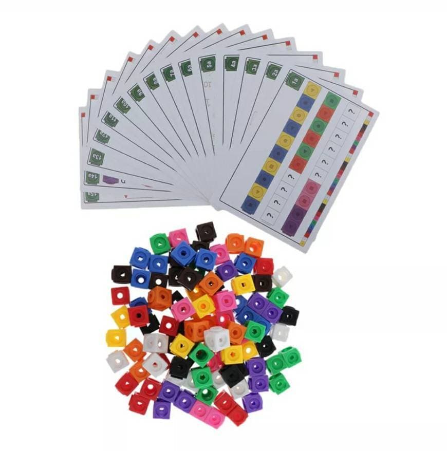 Producto Mathlink Cubes Activity Set Counting Sorting Game