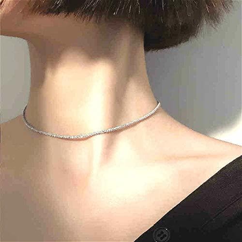 Lugar Collar De Cadena De Clavícula De Plata Esterlina Para Mujer