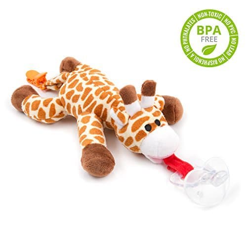 Lugar Chupete con jirafa BabyHuggle - Chupeta con peluche para bebé