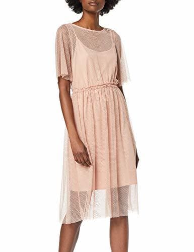 Product Vero Moda VMLINNA 2/4 BLK Dress JRS Falda, Rosa