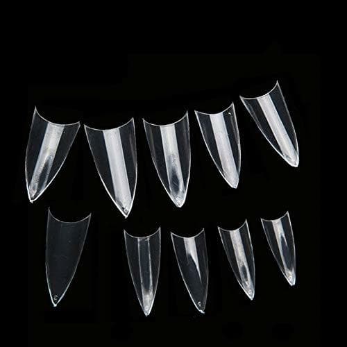 Product Onsinic 550pcs Transparente PointedNail Diseño Gel UV francés Estilete Salon Falsa de