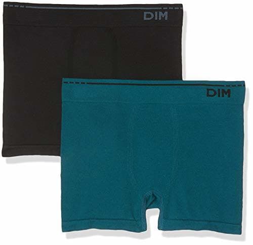 Producto Unno DIM Basic Algodón Sin Costuras Pack X2 Dim Basic Bóxer, Negro