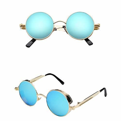 Product SUCCESS - Gafas de sol retro estilo steampunk con marco de metal