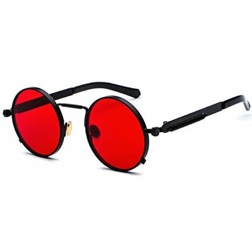 Product Kennifer Steampunk redonda Retro Metálico gafas de sol para hombres y mujeres