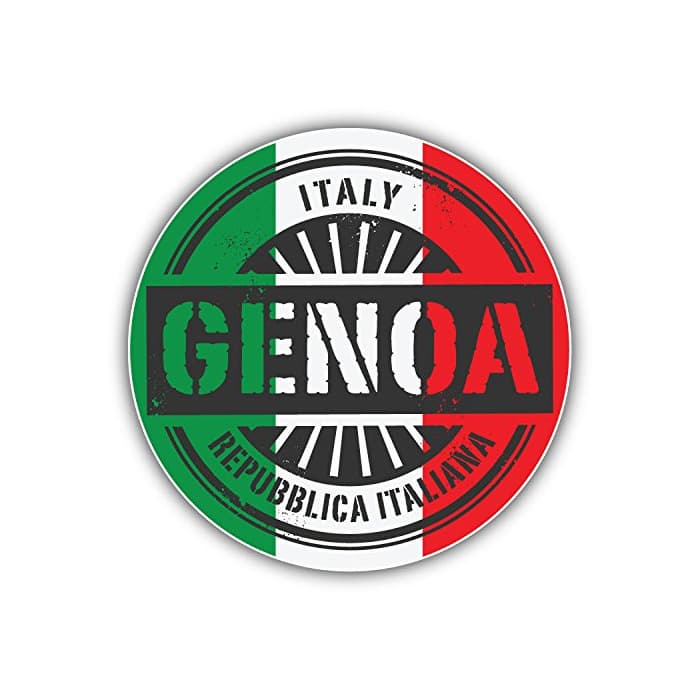 Producto Genoa Italy World Flag Stamp Art Decor Vinyl Sticker Pegatina 12 x