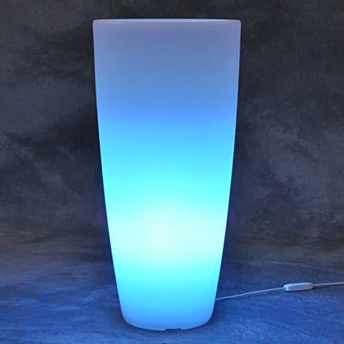 Producto Vaso Agave Tondo Con Luce Azzurra H90 Ø 40Cm