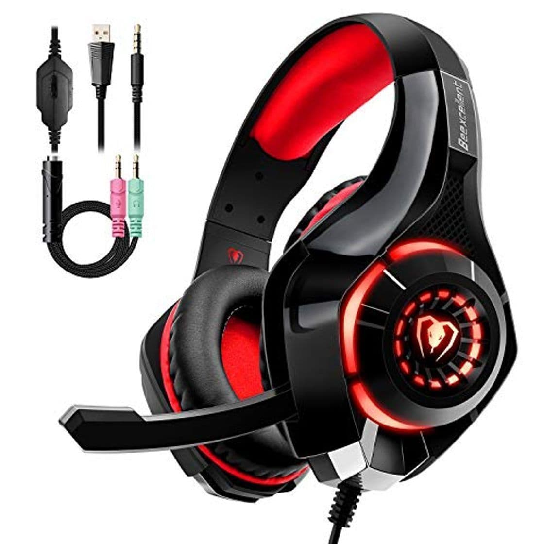 Electronic Auriculares Gaming Premium Stereo con Microfono para PS4 PC Xbox One, Cascos