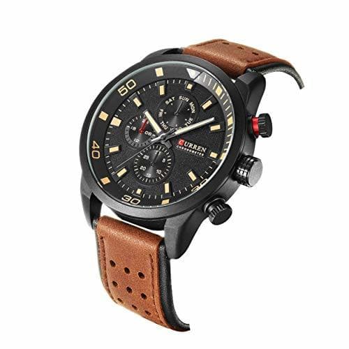 Product [Merlove] Curren M8250 Relogio Masculino Reloj de pulsera de cuero para hombre