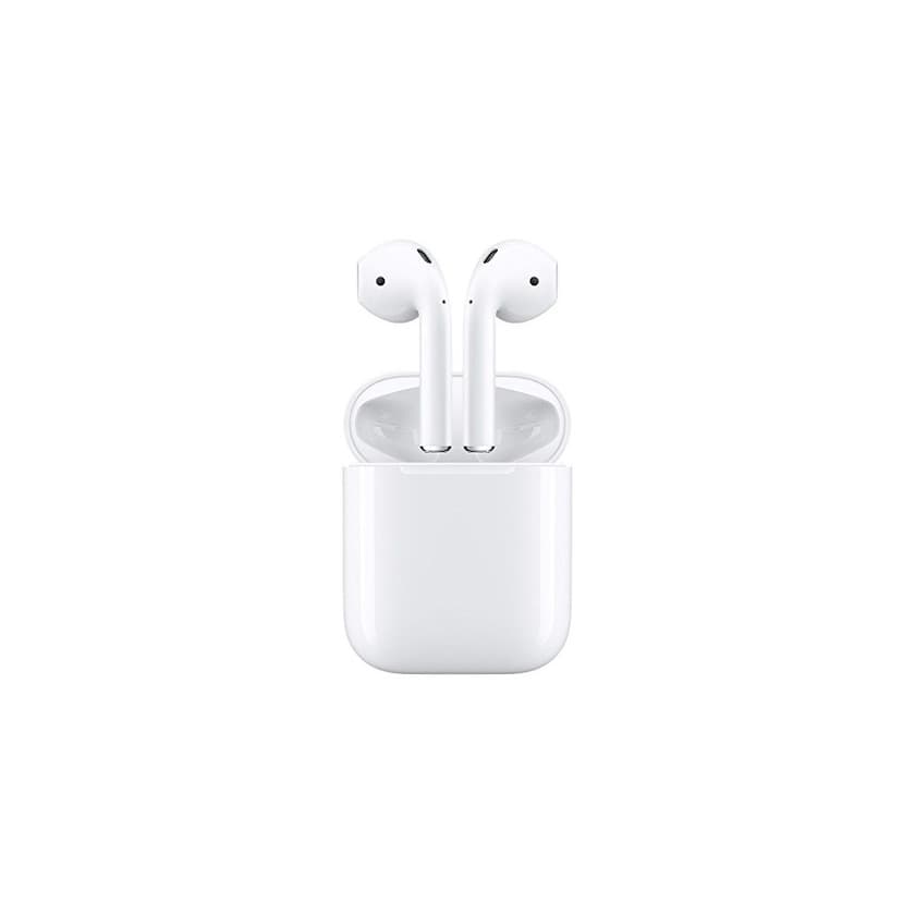 Electronic Apple AirPods - Auriculares inalámbricos de botón (Bluetooth, Lightning), color blanco