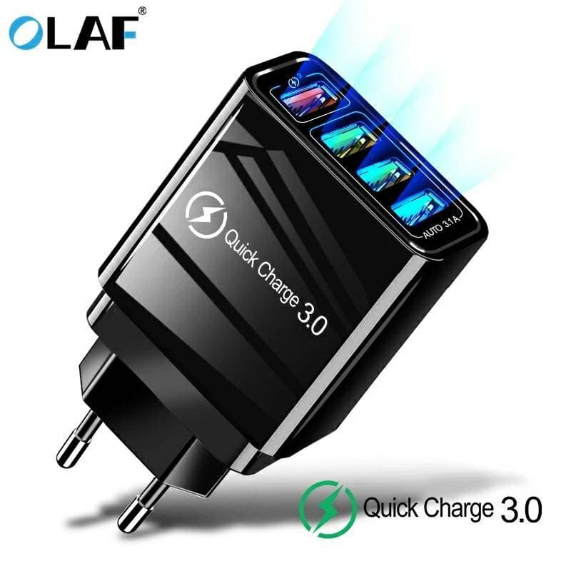 Fashion Carregador Rápido 48W 3.0 USB Charger de 4 portas 