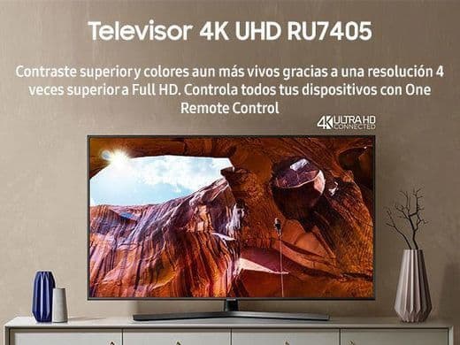 Electronic Samsung 4K UHD 2019 50RU7405, serie RU7400 - Smart TV de 50"