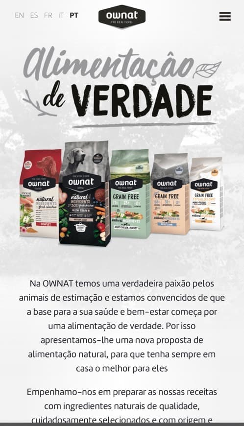 Moda Ownat - alimentação para gato:cao ! Ingredientes naturais☘️