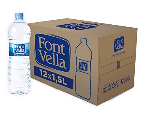 Producto Font Vella - Agua Mineral Natural fácil de apilar- Caja 12 x