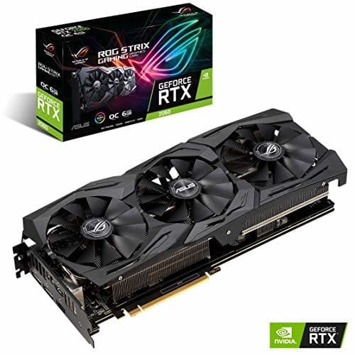 Electronic ASUS ROG -STRIX-RTX2060-O6G-GAMING GeForce RTX 2060 6 GB GDDR6 - Tarjeta gráfica