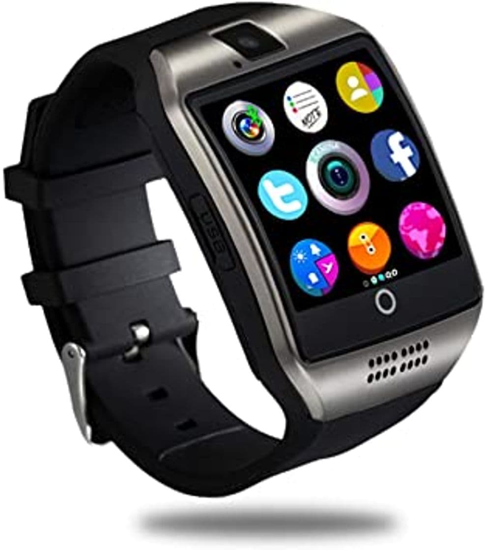 Moda Smartwatch Bluetooth Hombre Reloj Inteligente con Whatsapp Smartwatches con Cámara Pantalla Táctil