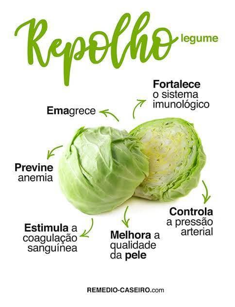 Moda Benefícios do repolho