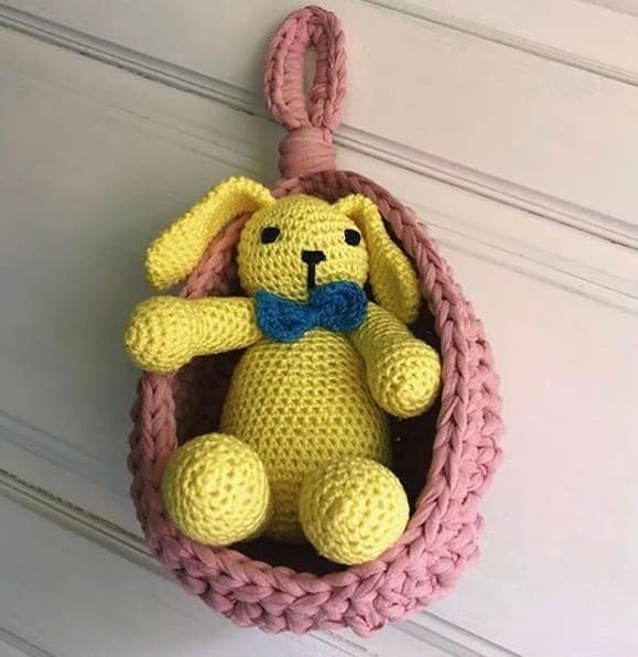 Product • coelho e porta treco amigurumi •