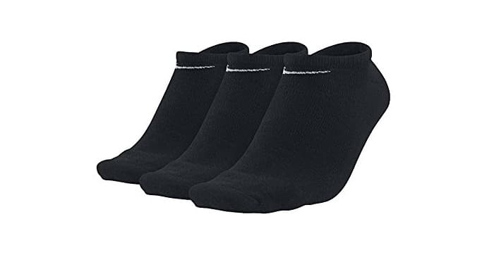 Product Nike 3Ppk Value No Show, Calcetines Unisex adulto, Negro