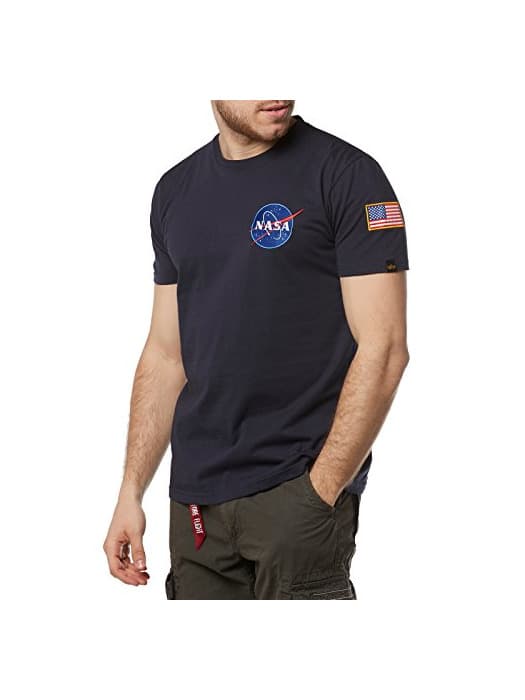 Product ALPHA INDUSTRIES Space Shuttle T Sr Camiseta de Manga Corta, Azul