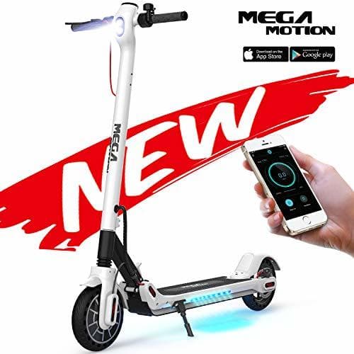 Place Mega Motion E- Scooter Portátil Patinete Eléctrico Plegable de 8.5 Pulgadas con