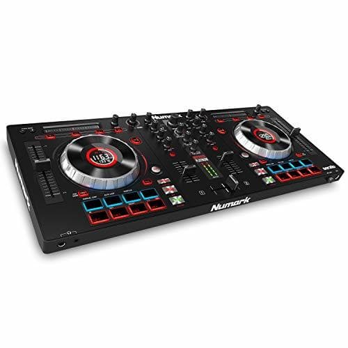 Electrónica Numark Mixtrack Platinum - Controlador de DJ de 4 Decks con Pantallas