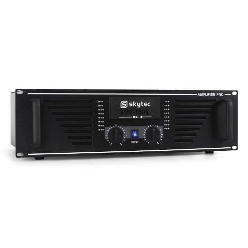 Lugar Skytec PRO-1500W DJs Amplificador Sonido Profesional Rack de 19 Pulgadas