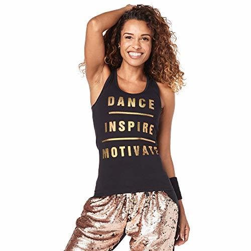 Lugar Zumba Fitness® Athletic Graphic Design Dance Workout Racerback Tank Top For Women