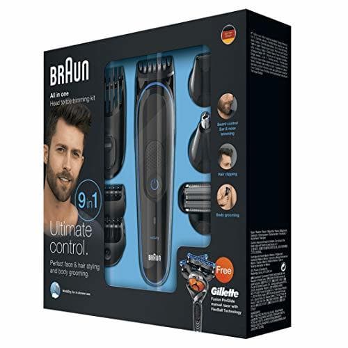 Belleza Braun 9 en 1 MGK3085 - Corta Barbas hombre Todo en 1