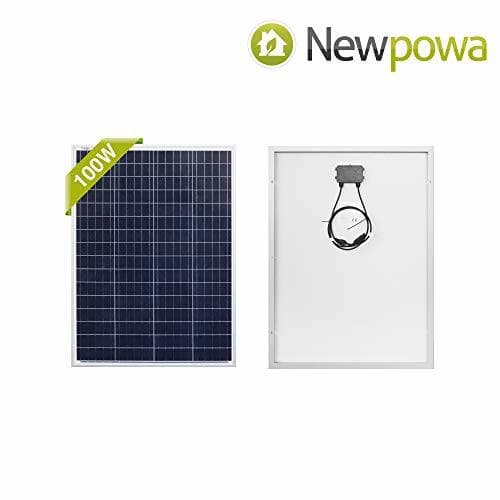 Place Newpowa 100 W 12 V Panel Solar policristal 100 W 12 V Alta eficiencia Memoria RV