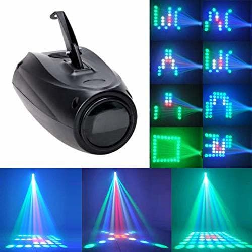 Lugar UKing Etapa Lámpara RGBW 64 Led Proyector de Imagen Pequeña Luces del