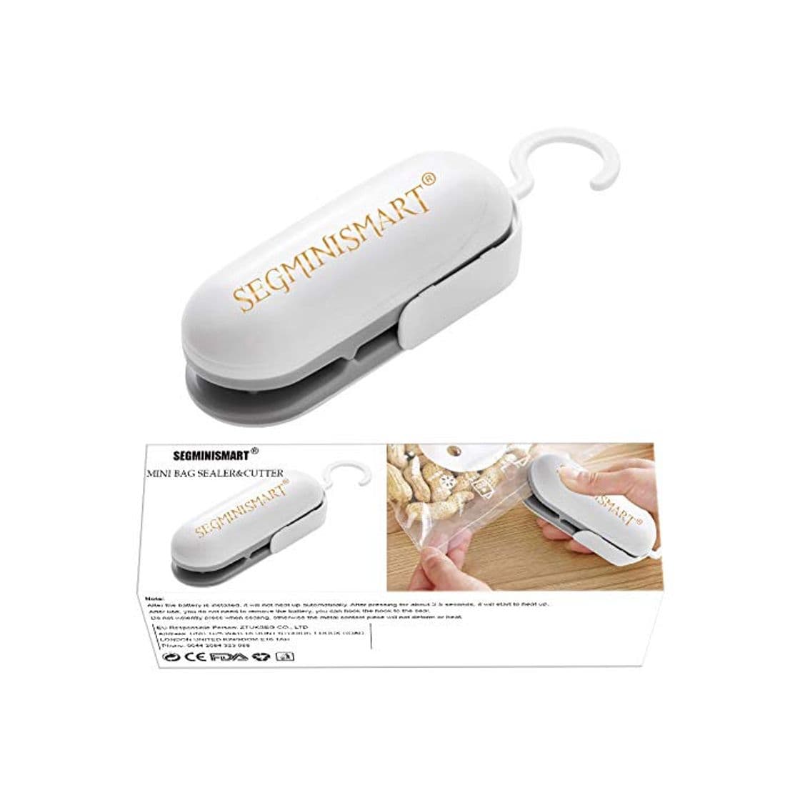 Product SEGMINISMART Mini Bag Sealer, Máquina de Sellado en Caliente portátil, Heat Sealer