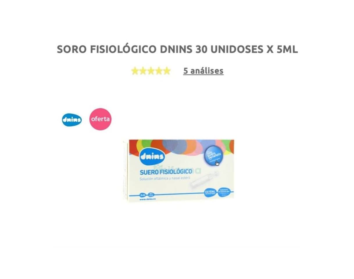 Product Soro Fisiológico Dnins Unidoses 