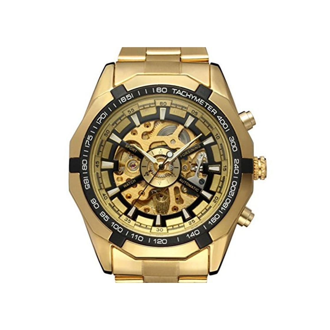 Producto PIXNOR Hombre Relojes de Pulsera Mecánico Automático con Pulsera de Acero Inoxidable