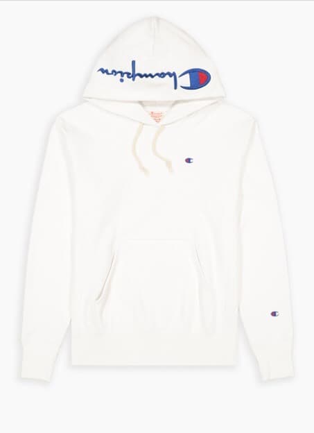 Moda Hoodie Branco Champion