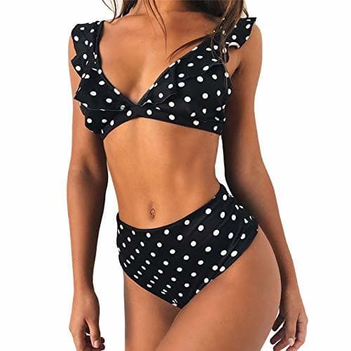 Producto StarBild conjunto de bikini de dos piezas con volantes y correa de