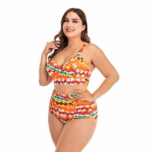 Producto Overdose Mujer Traje De BañO Tallas Grandes 5XL Tankini para SeñOrita Elegante