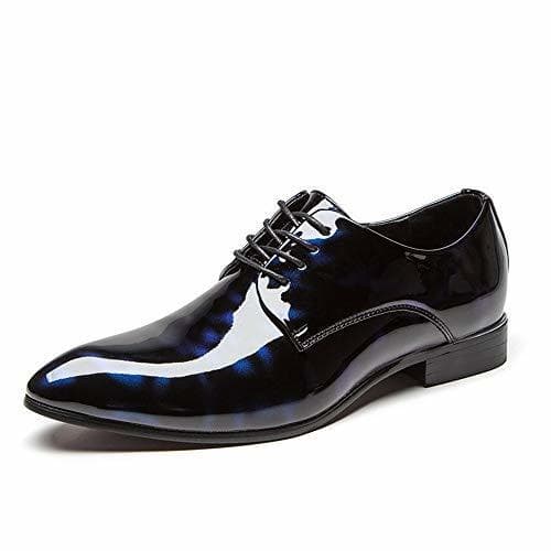 Place HILOTU Zapatos Oxford de Negocios para Hombre Zapatos de Vestir Formales con