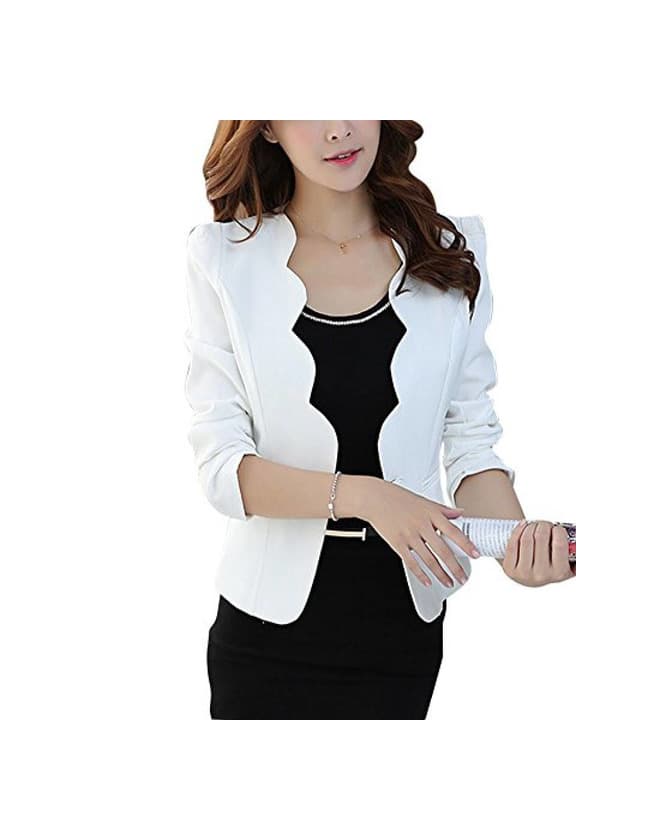 Product KOJOOIN - Blazer para Mujer de Manga 3/4, Bolero de Negocios, Chaqueta