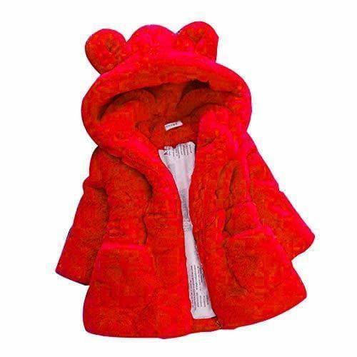 Moda Ropa Niña Otoño e Invierno Abrigos Cremallera Espesar Peluche Chaqueta con Capucha