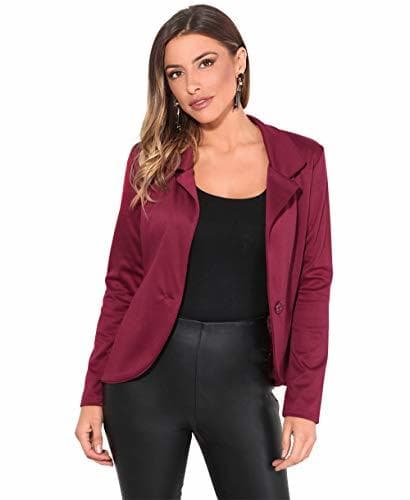 Place KRISP Chaqueta Mujer Vestir Casual Elegante Básica Blazer Talla Grande Traje Manga