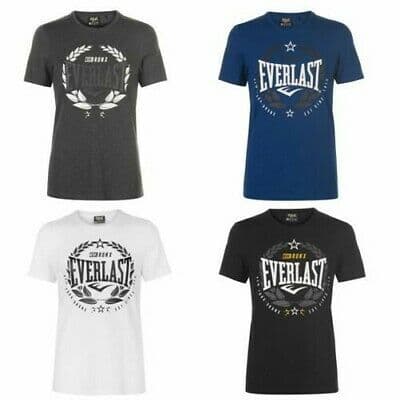 Producto Everlast - Camiseta de cuello redondo para hombre, diseño de laurel Negro