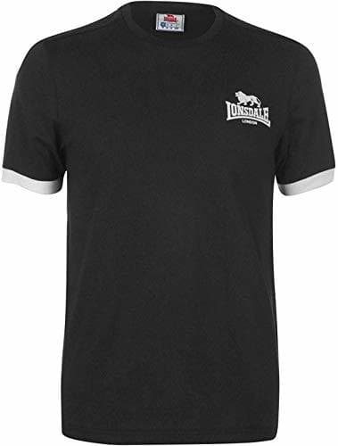 Producto Lonsdale - Camiseta de manga corta con logotipo pequeño para hombre Negro