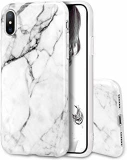 Electronic QULT Carcasa para Móvil Compatible con iPhone XS iPhone X Funda marmol