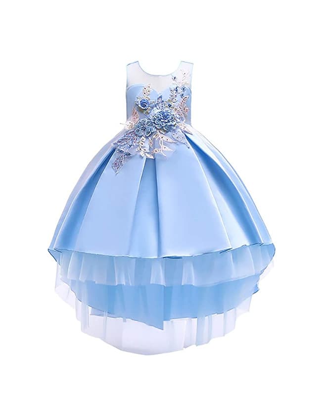 Producto La Vogue Vestido de Princesa para Niña Fiesta Lazo Boda Ceremonia Champán