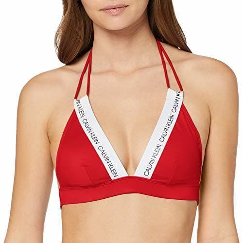 Producto Calvin Klein Fixed Triangle-rp Parte de Arriba de Bikini, Negro