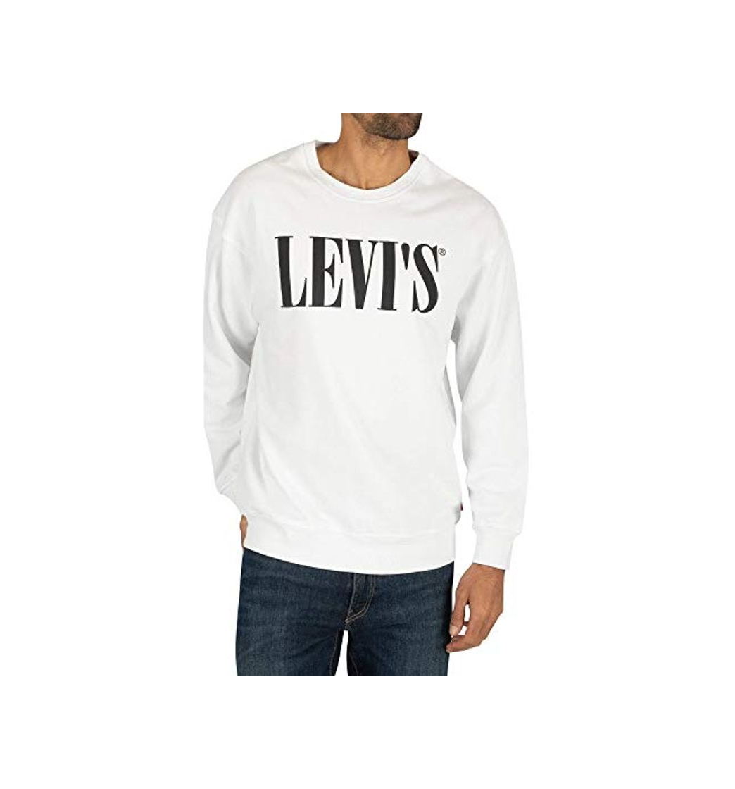 Product Levi's Relaxed Graphic Crewneck Sudadera, Blanco